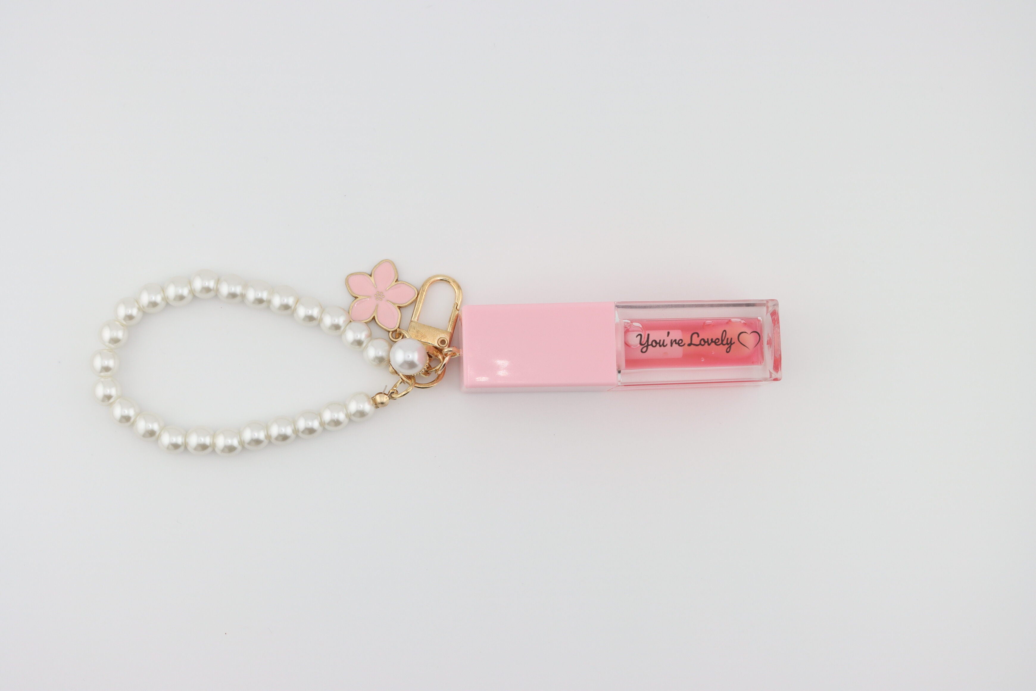Raspberry Gloss & Carry on Chain