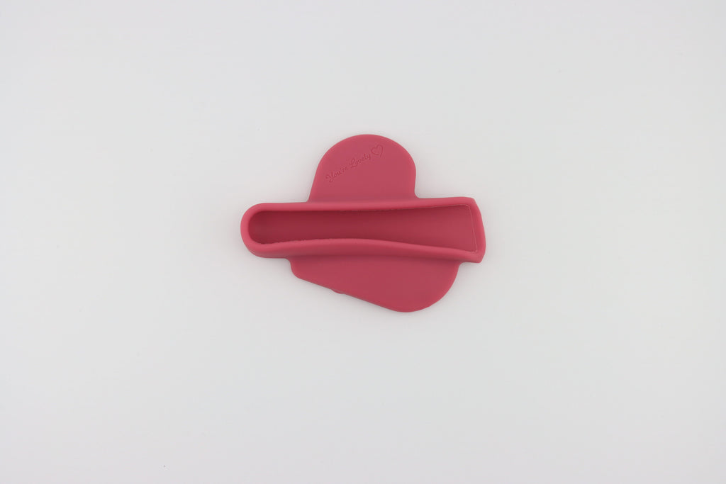 Lip Gloss Heart Phone Case (Dark Pink)