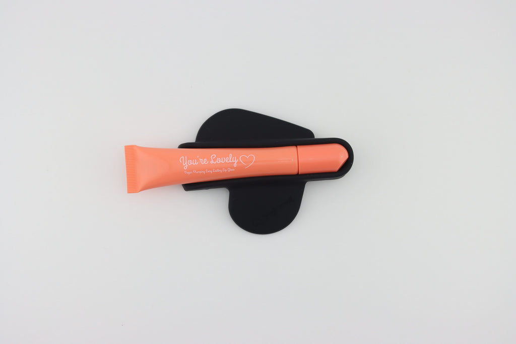 Lip Gloss Heart Phone Case (Black)