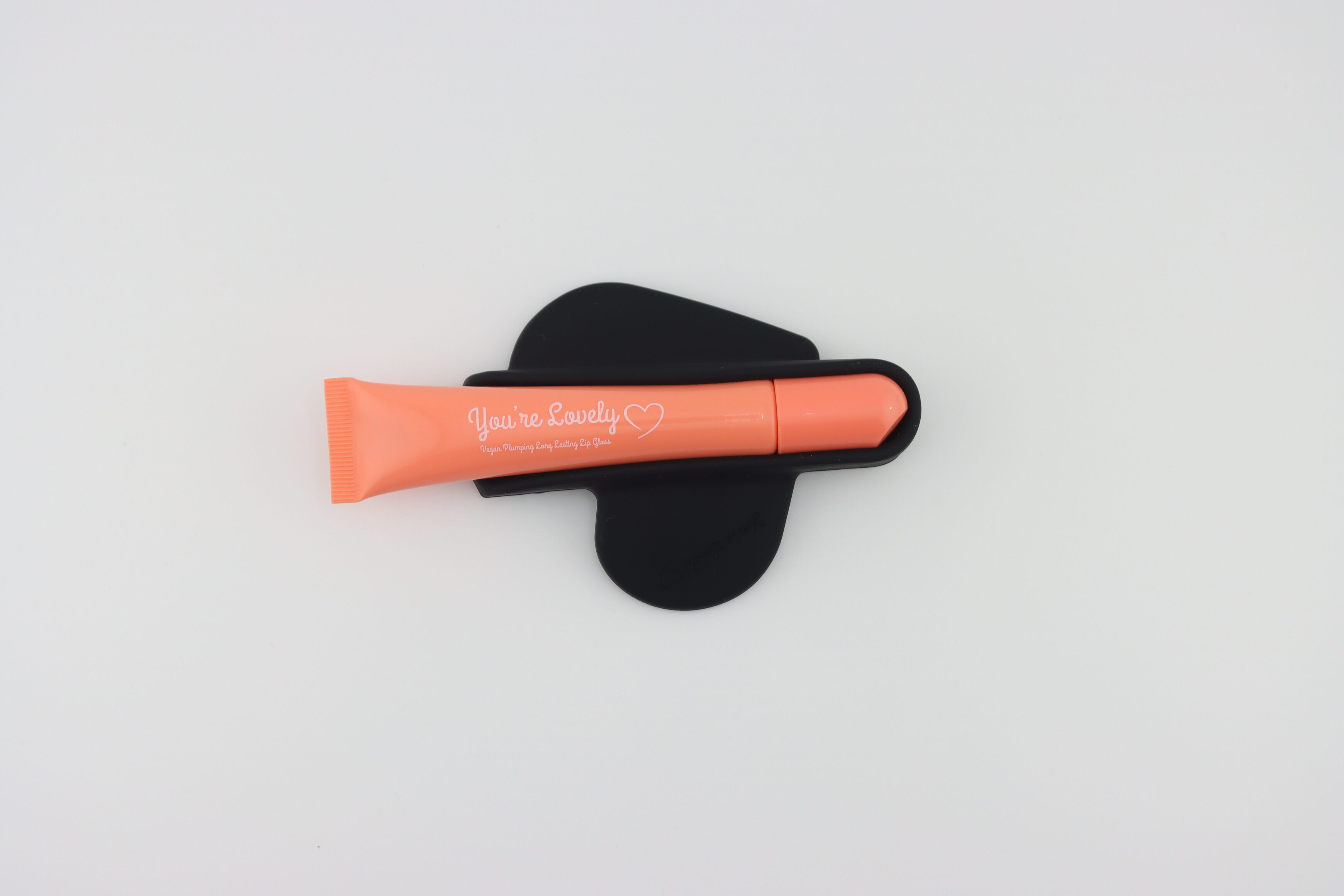 Lip Gloss Heart Phone Case (Black)