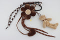Plush Bear & Flower Purse Charms
