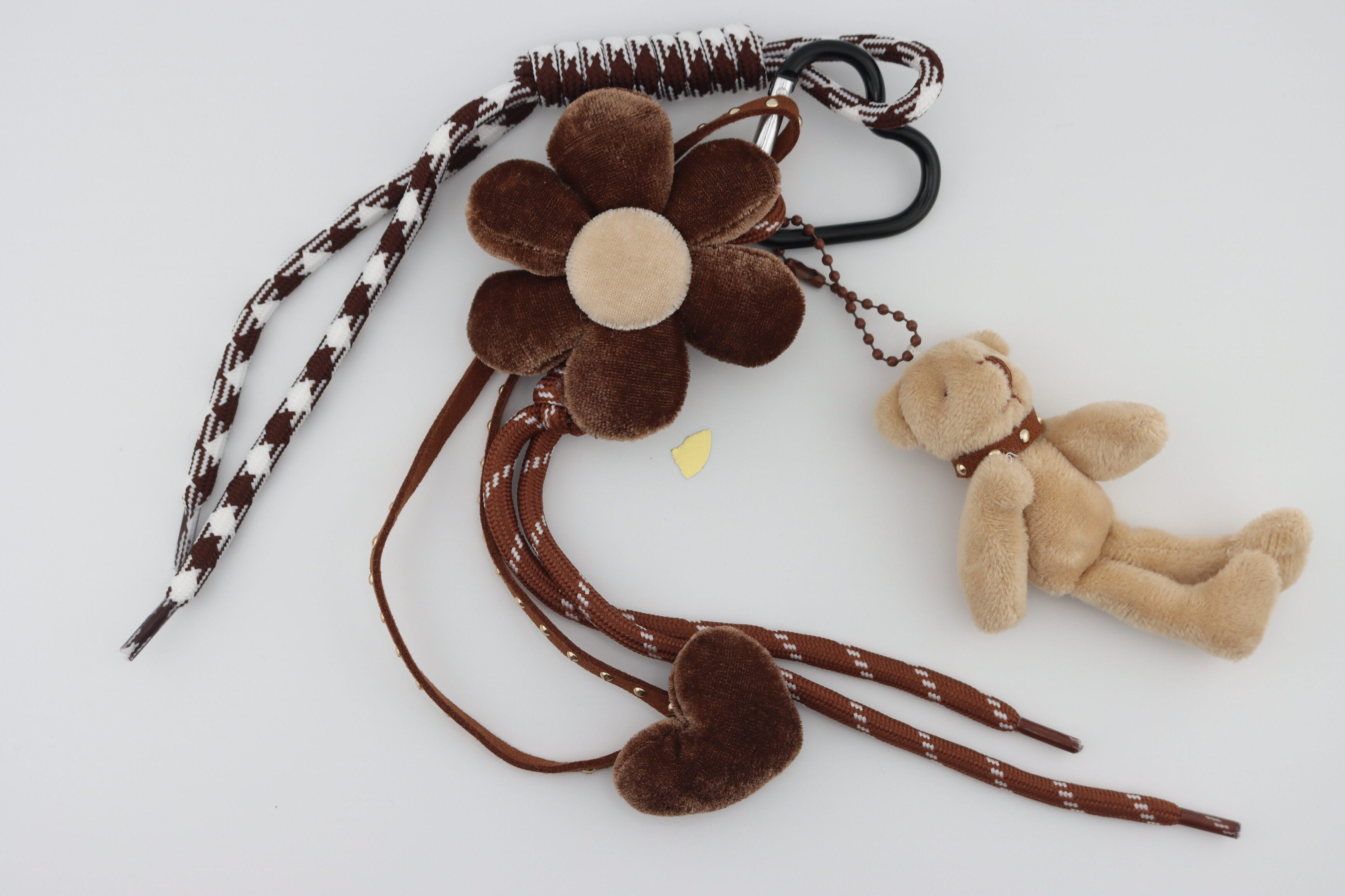 Plush Bear & Flower Purse Charms