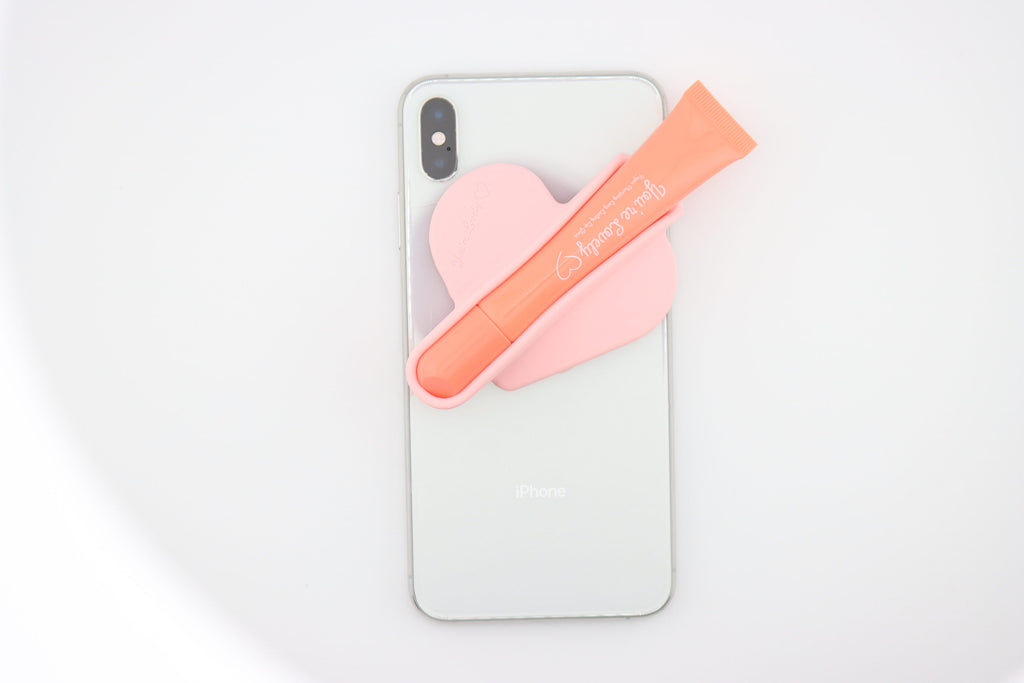 Lip Gloss Heart Phone Case (Light Pink)