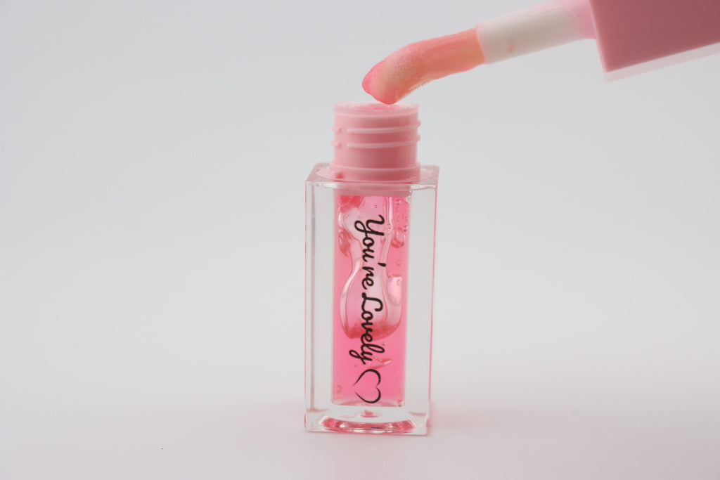 Raspberry Gloss & Carry on Chain