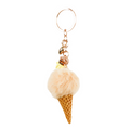 Lovely Ice cream Keychain - Beige