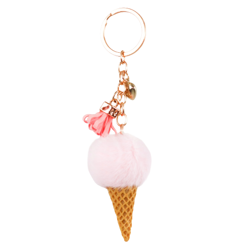 Lovely Ice cream Keychain - Pink