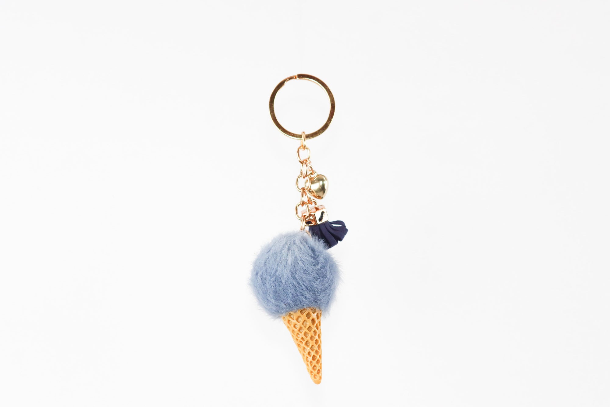 Lovely Ice cream Keychain - Blue
