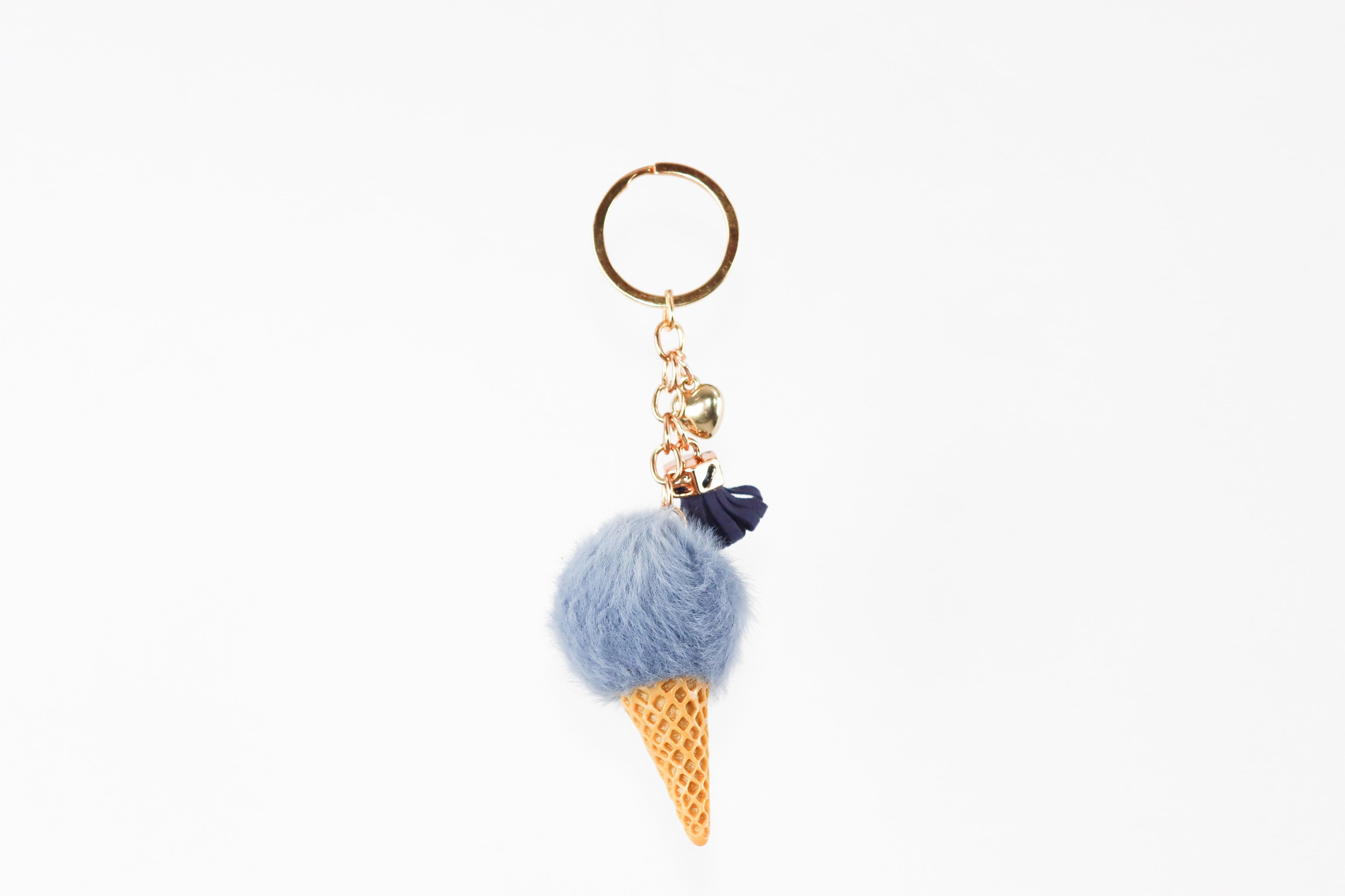 Lovely Ice cream Keychain - Baby Blue